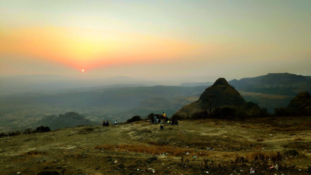 sunset, pune, nature, india, outdoor, landscape, hills